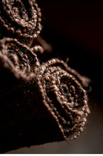 Handwoven Persimmon Dyed Ramie Tea Mat