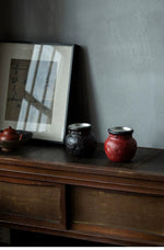 Drum Tea Waste Jar (Jian Shui) with Tin Lid