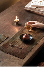 Plant Dyed Linen Tea Mat