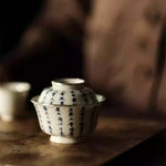 Handwritten Script Kintsugi Gaiwan