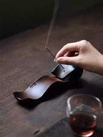 Wave Leather Incense Holder