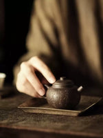 Hand-carved Calligraphy Zisha Teapot