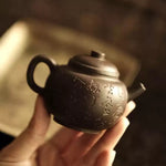 Hand-carved Calligraphy Zisha Teapot