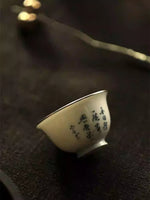 Handwritten Script Kinstushi Teacup