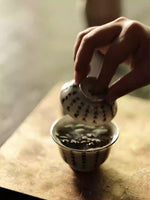 Handwritten Script Kintsugi Gaiwan
