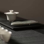 Minimalist Tripod Ceramic Tea Scoop (with a needle)