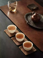 Double Sided Xiangyun Sha Saucer (set of two)