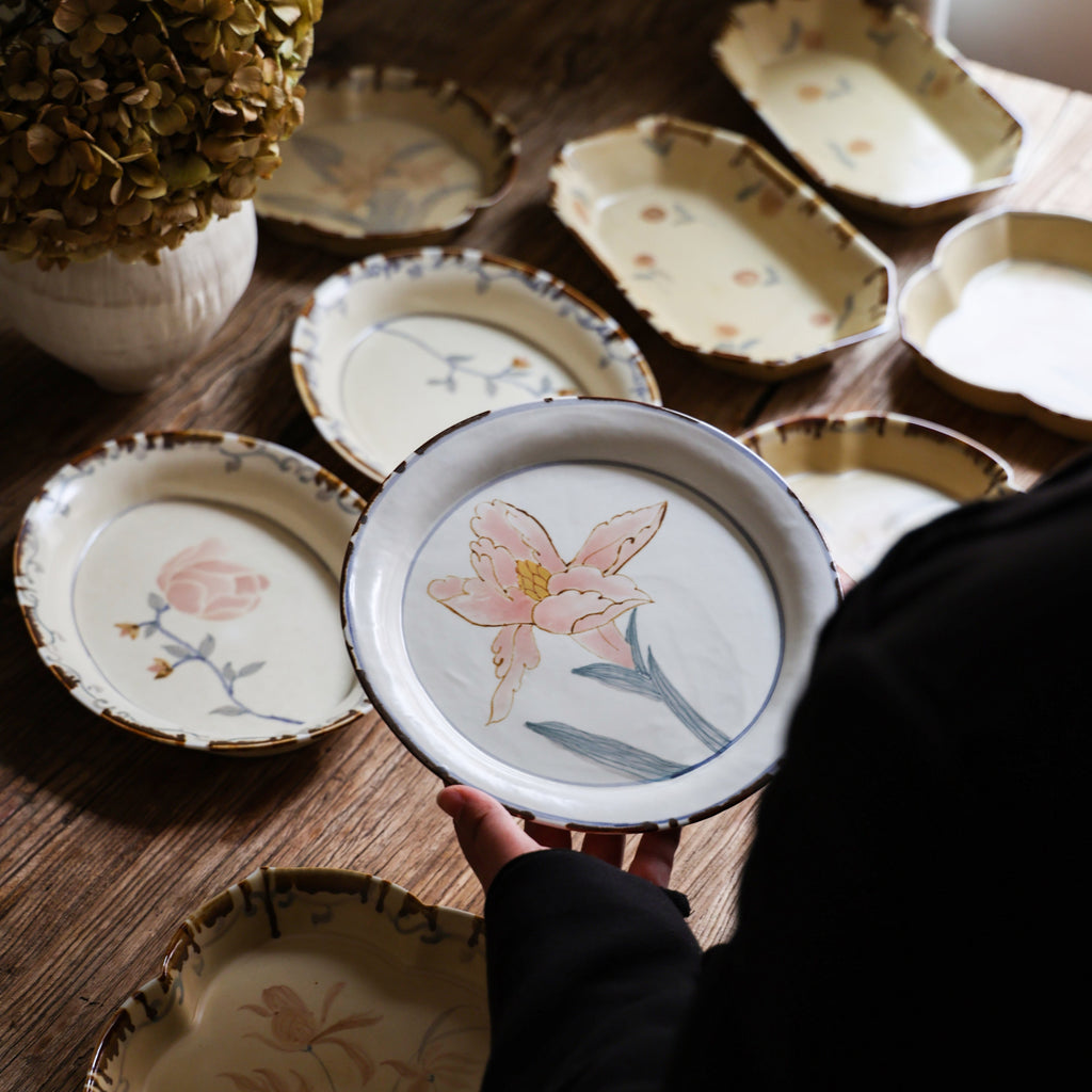 Countryside Garden Handpainted Tray