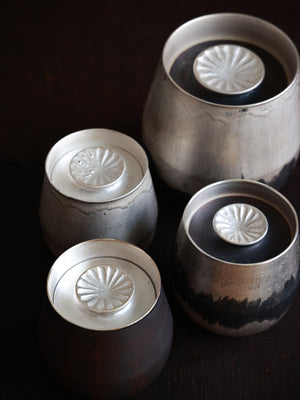 Silvered Tea Jar