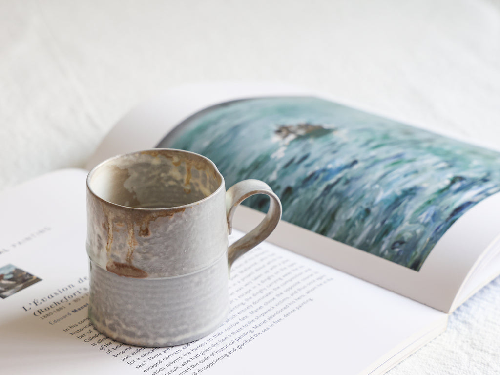 Snowflakes Woodfired Mug