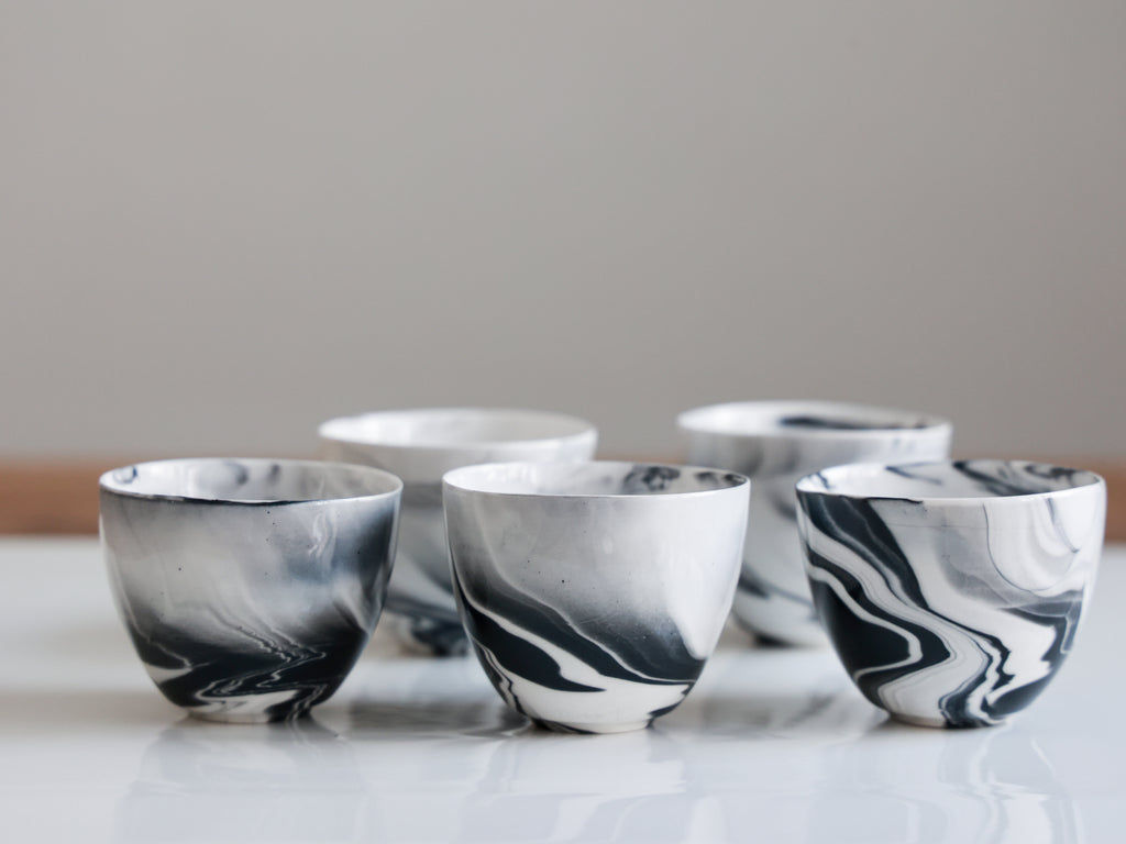 Nerikomi Ink Thin Teacup