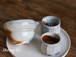 Stripes Woodfired Teacup (set of two)