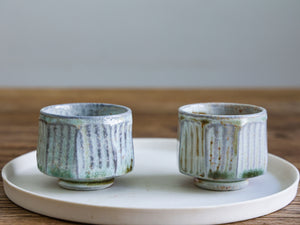 Stripes Woodfired Teacup (set of two)