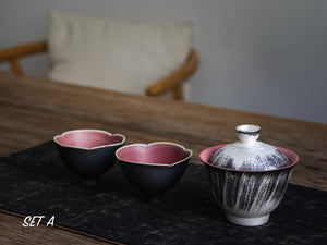 Silver and Pink Gaiwan