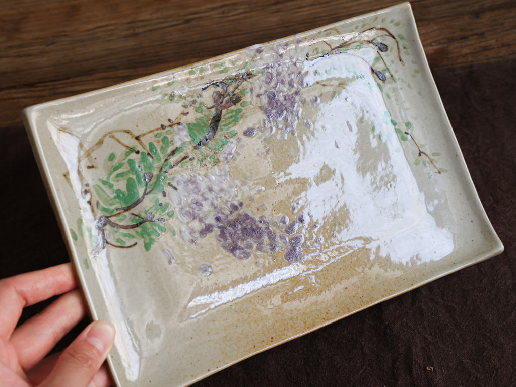 Spring Wisteria Tea Tray
