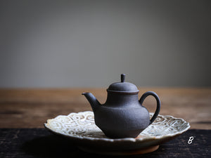 Crane and Cloud Woodfired Tea Tray