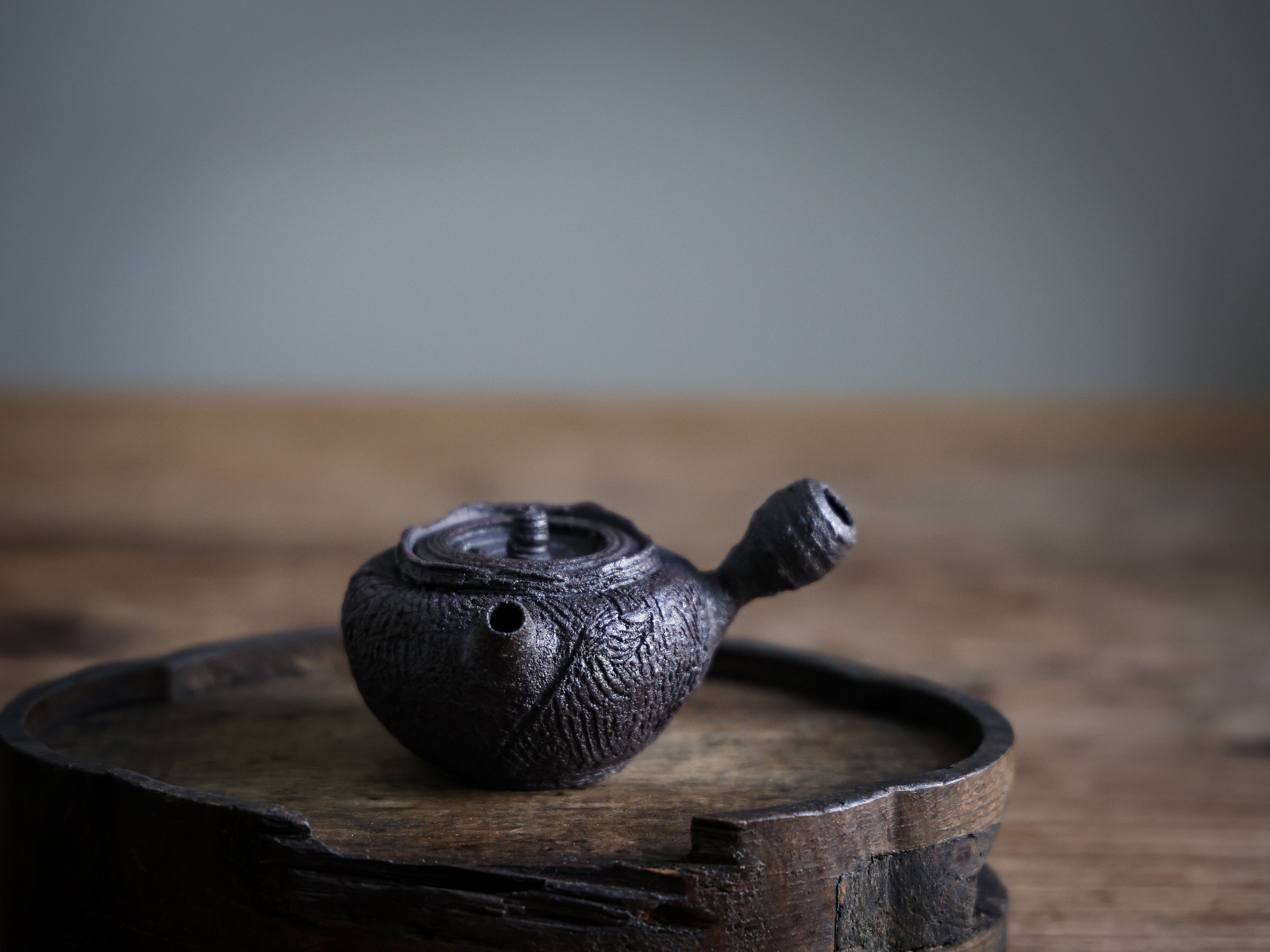 Wabisabi Black Teapot #001