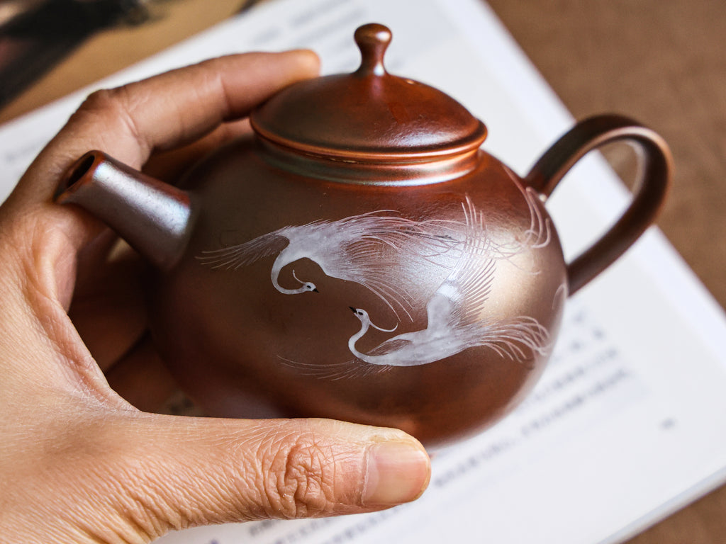 Handpainted Phenix Woodfired Teapot