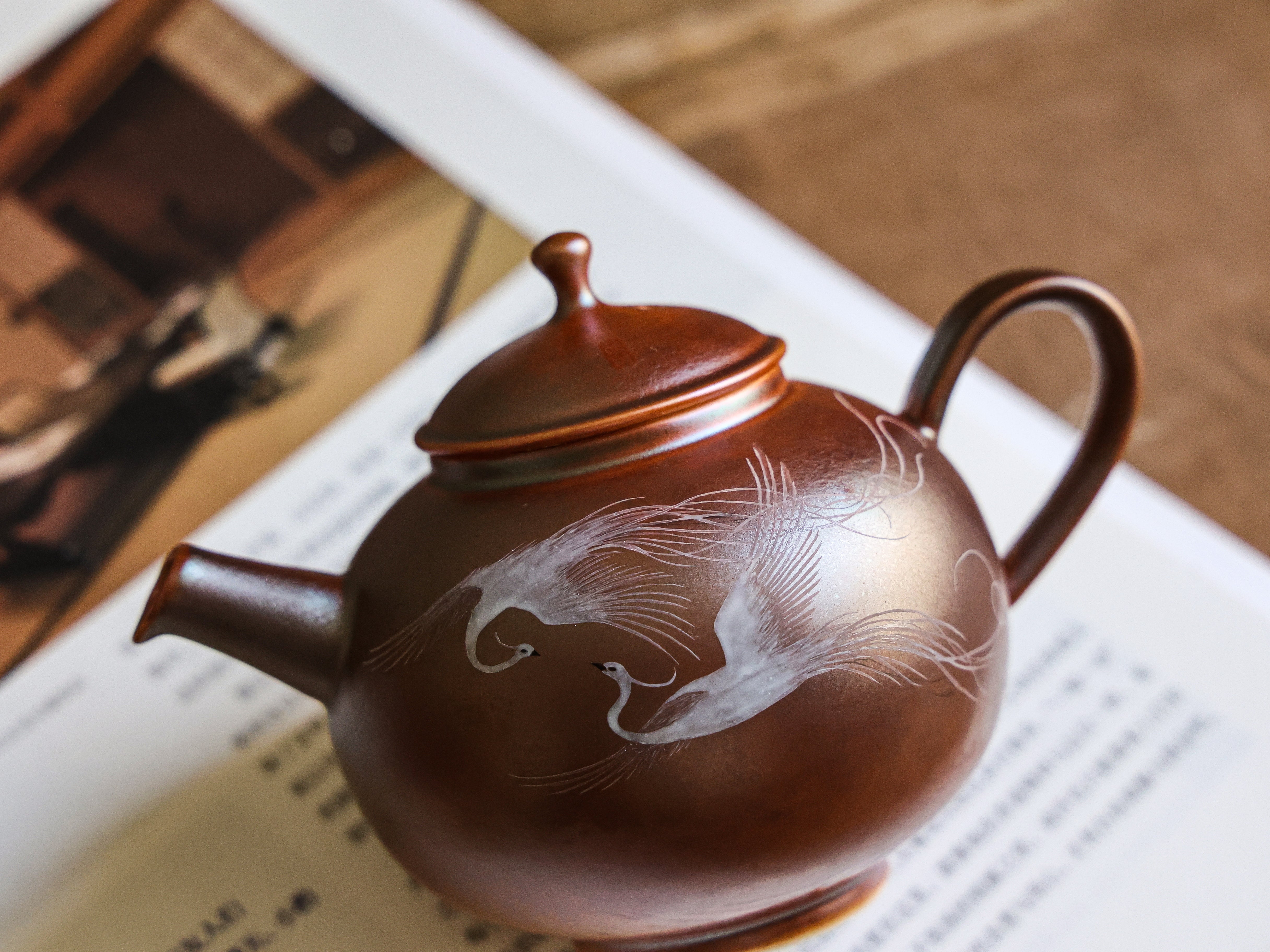 Handpainted Phenix Woodfired Teapot