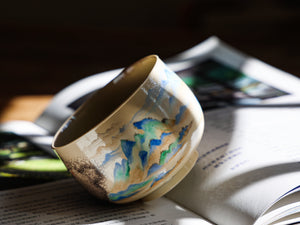 Handpainted & Handwritten Woodfired Teacup