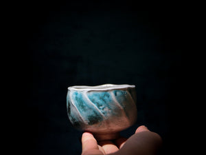 Faded Blue Woodfired Teacup