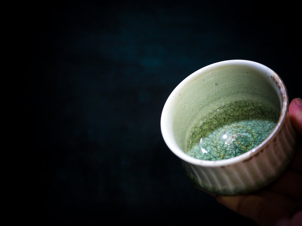 Cracked Emerald Teacup