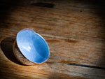 Silvered Flower Teacup (blue)