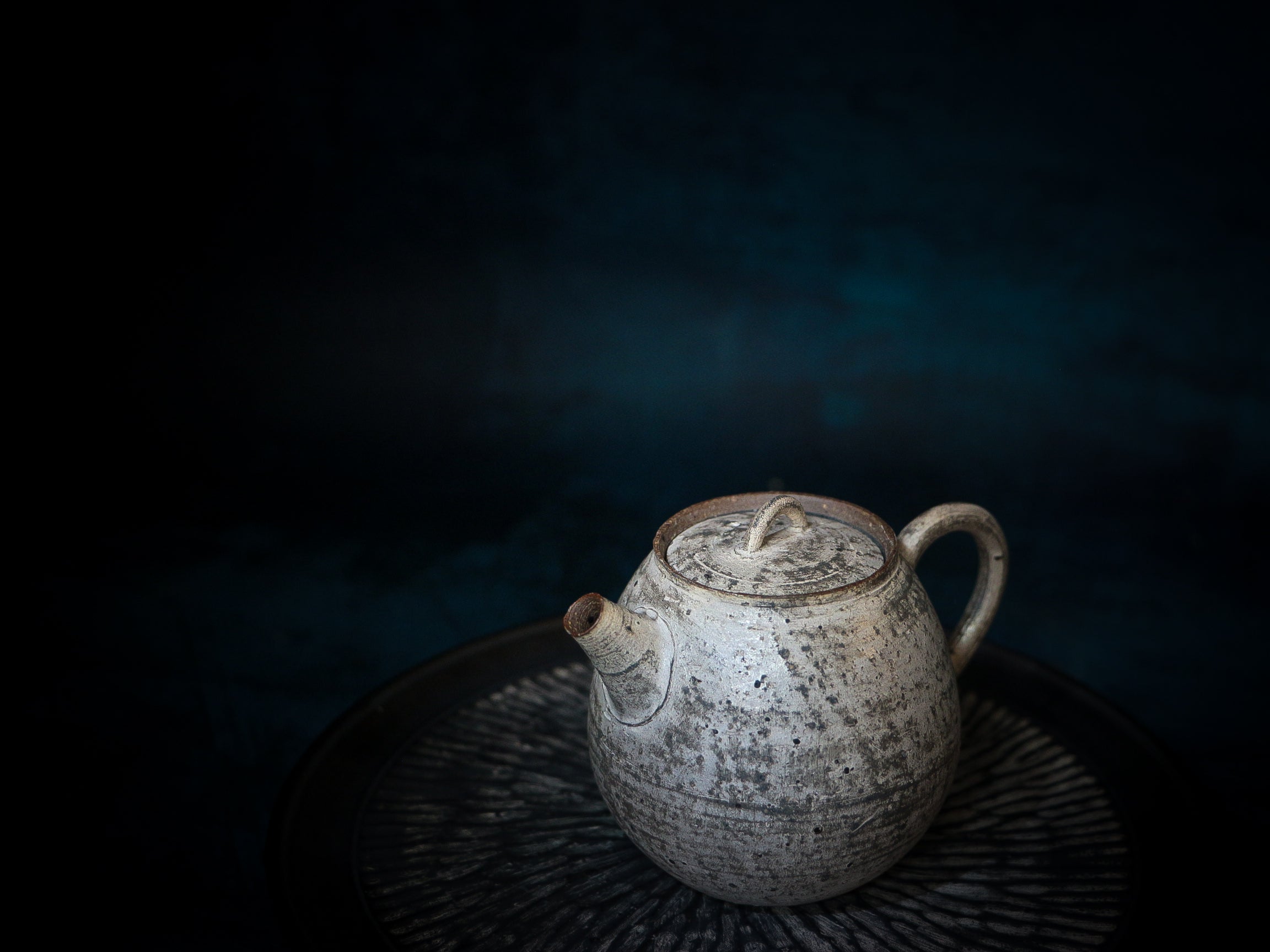 Delicate Silvered Teapot