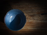 Silvered Flower Teacup (blue)