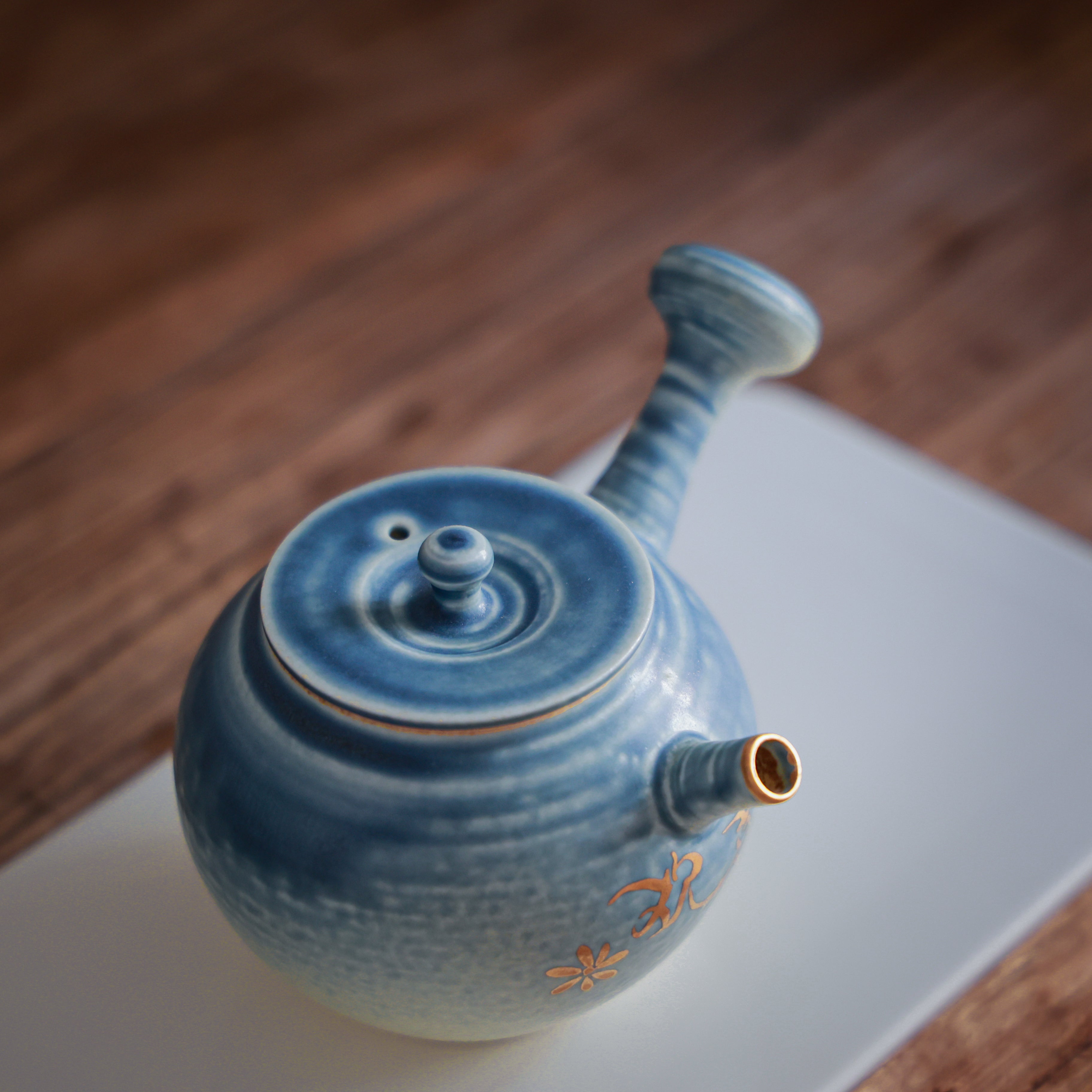 Marine Blue & Happiness Teapot #3