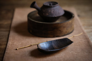 Lotus Petal  Wood Tea Scoop