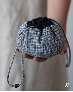 Plant Dyeing Teacup Pouch