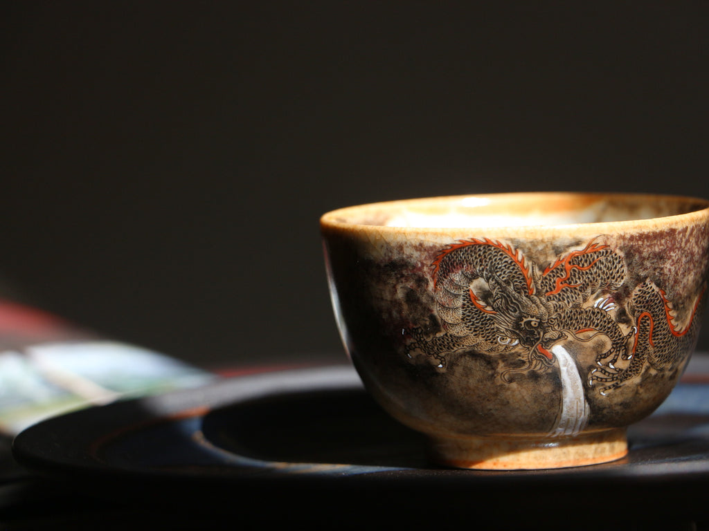 Flying Dragon Shino Teacup (S)