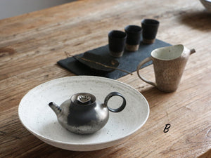 Silvered Flower Teapot - L