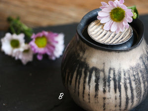 Bian Silvered Flower Tea Jar