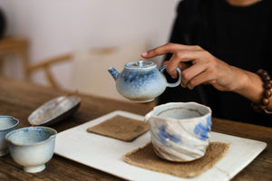 Marine Blue Teapot #002