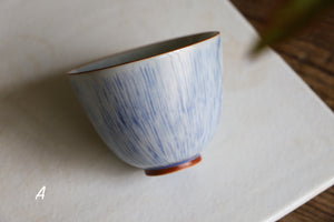 Bird and Wisteria Handpainted Teacup