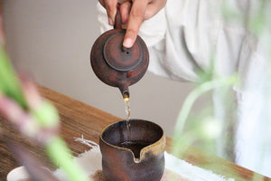 Golden Spout Zisha Teapot - Master Yu