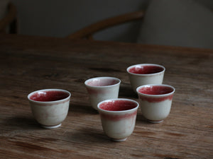 Ruby Teacup (set of two or three)