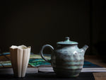 Aquamarine Blue Woodfired Teapot