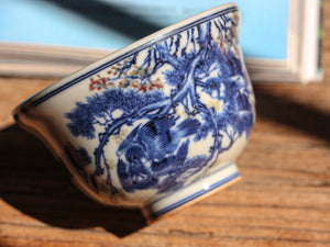 Singing Birds Qinghua Woodfired Teacup