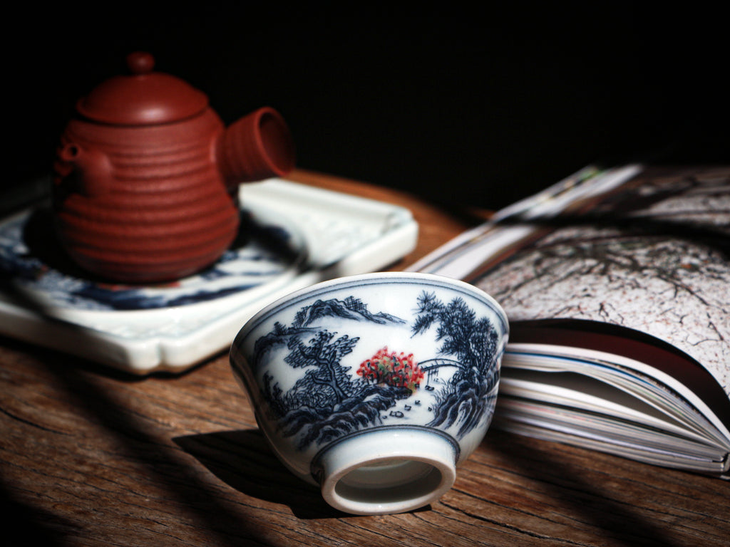 River Qinghua Woodfired Teacup