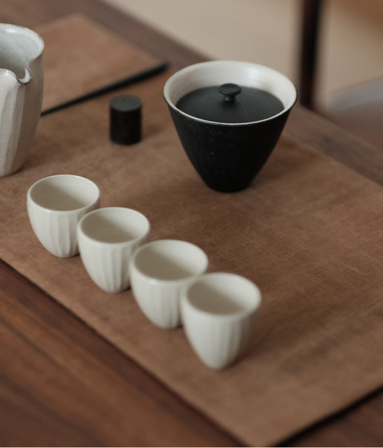 Mottled Black Tea Set Mate