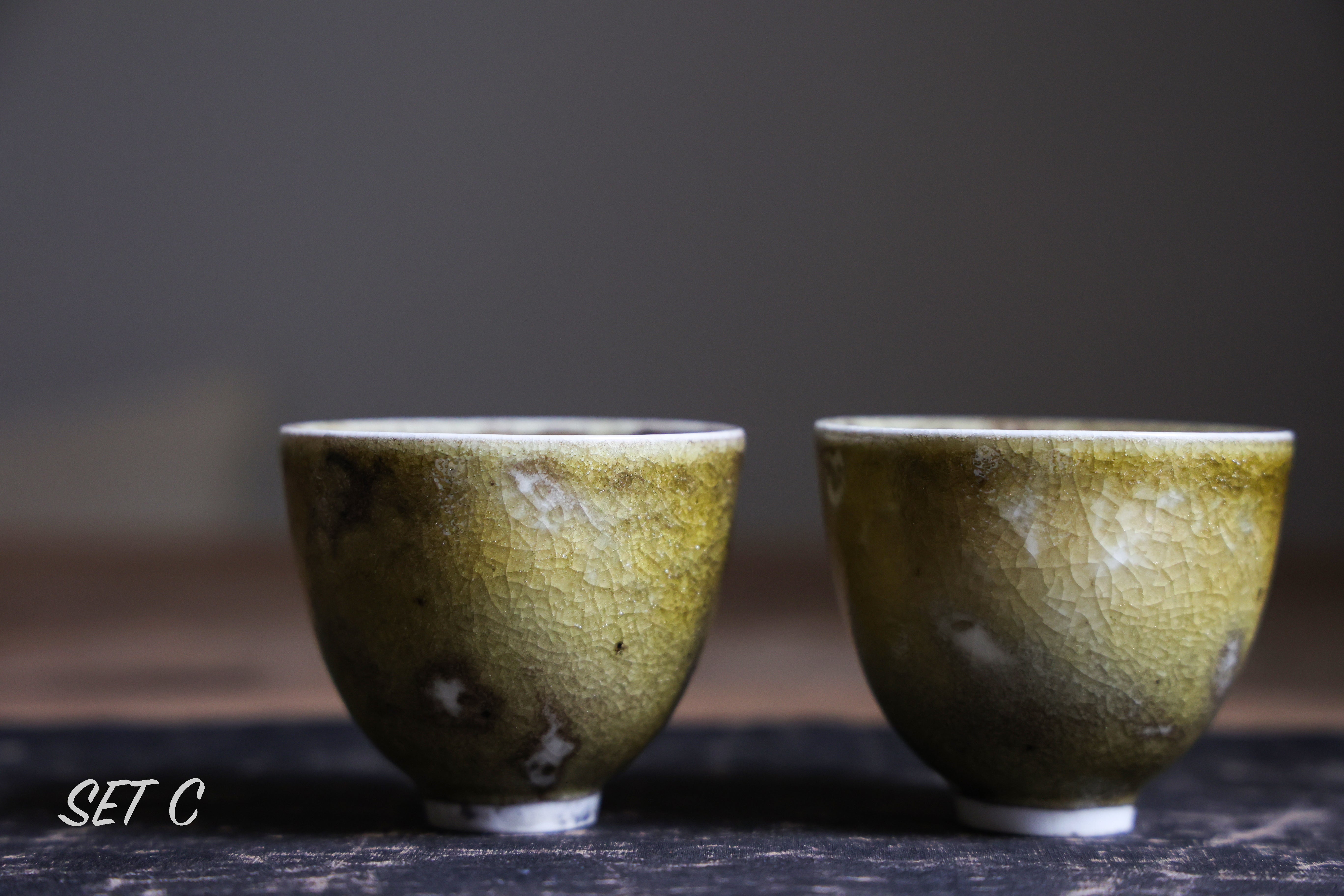 Moss Green Teacup (set of two)